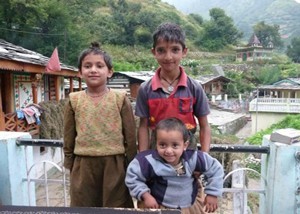 Children benefitting from Dunagiri Foundation
