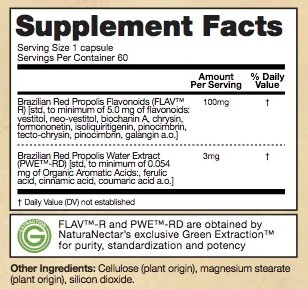 Supplement Facts - Red Bee Propolis