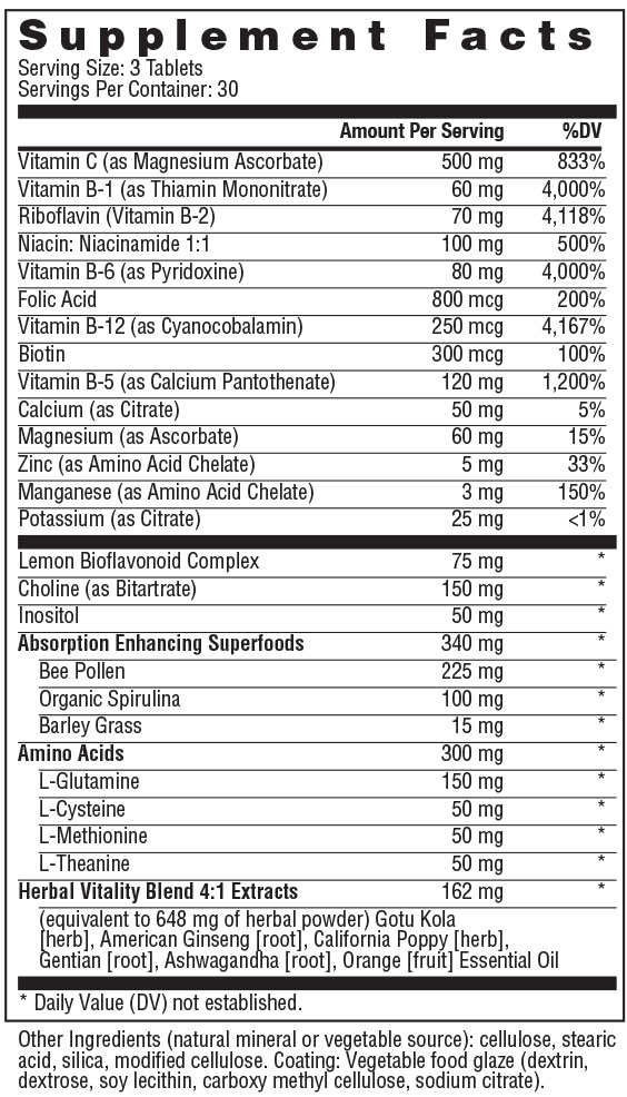 Complete B-Complex by Rainbow Light - Energetic Nutrition