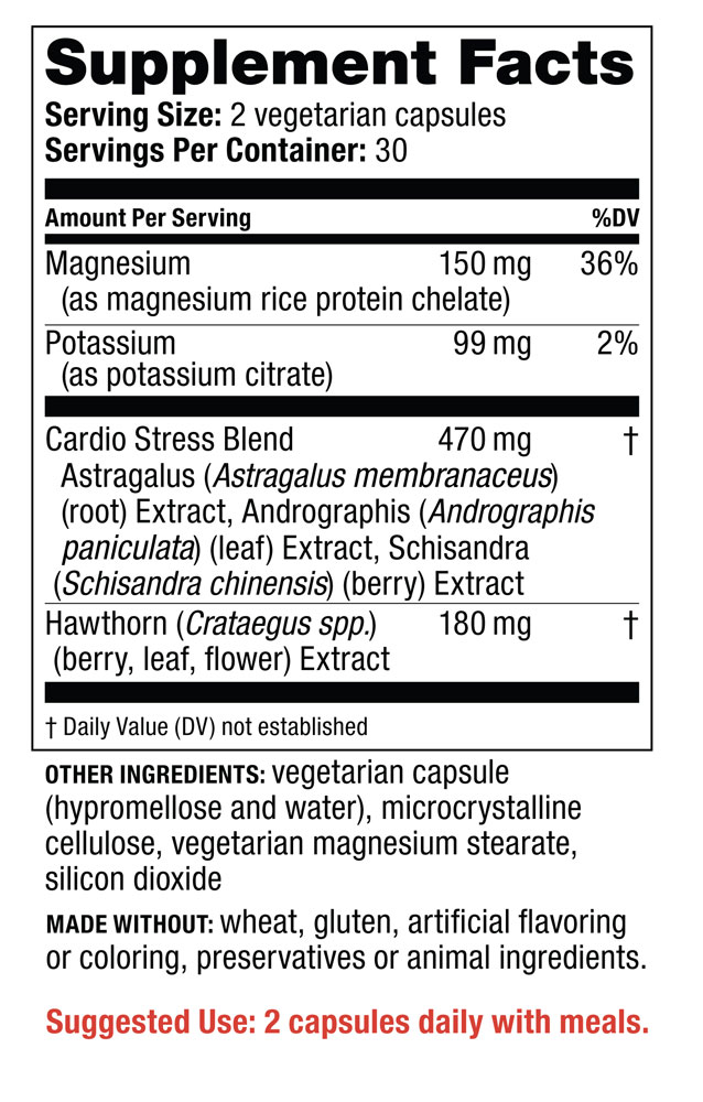 Supplement Facts - 120/80 Care