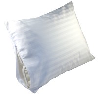 Travel pillow damask stripe protective cover
